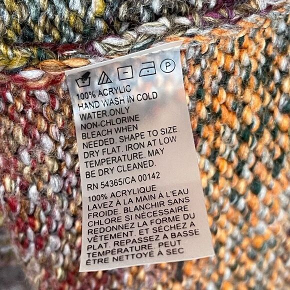 ALLISON DALEY Sweater Women's XL Multicolored Knit Striped Button Down Cardigan - Picture 5 of 11